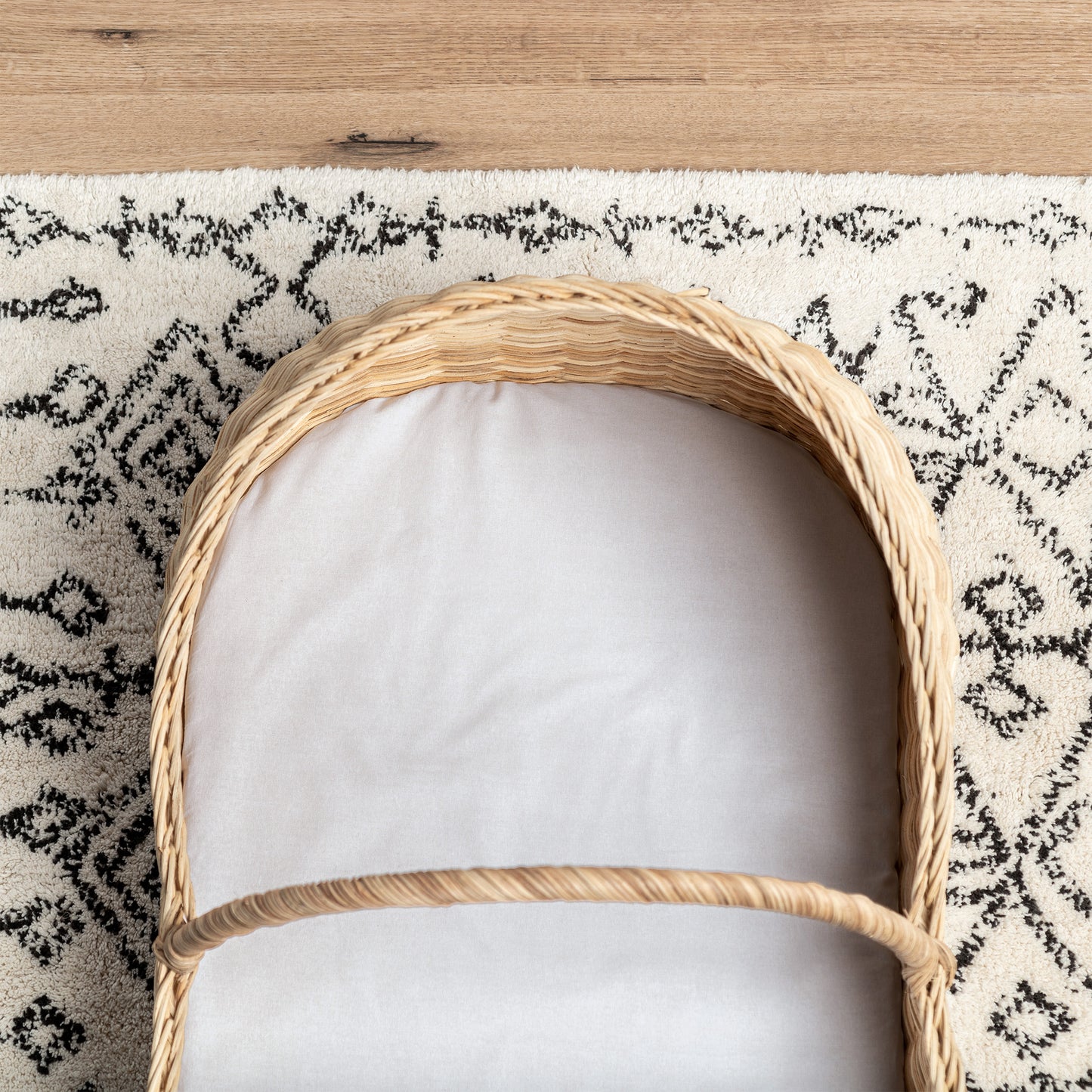 Small Bassinet Waterproof Sheet - Brilliant White