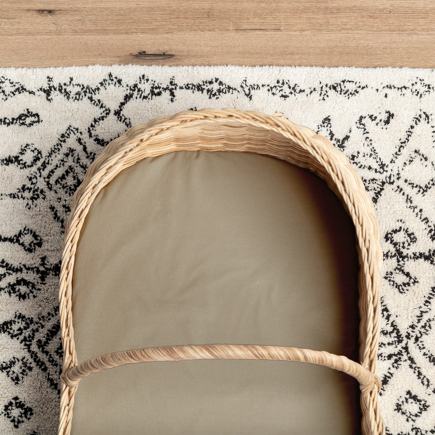 Small Bassinet Waterproof Sheet - Mocha