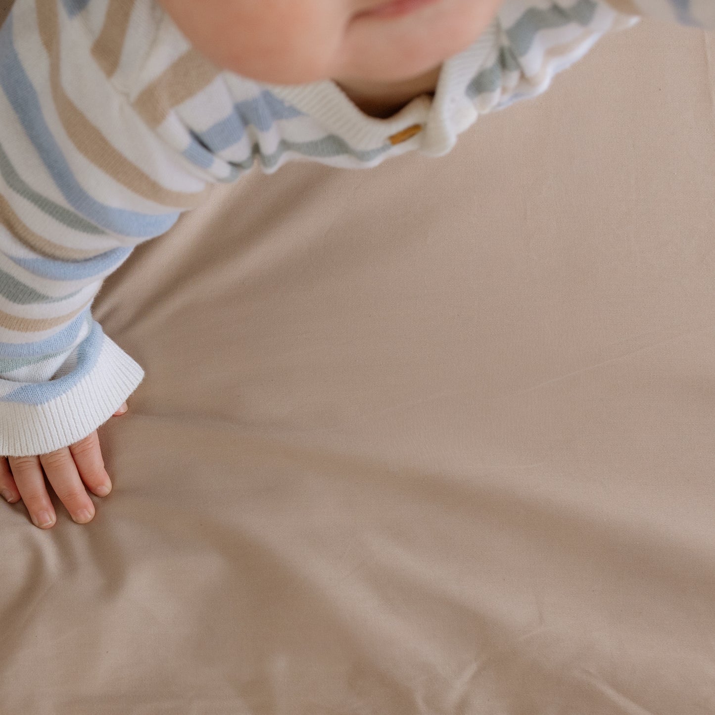 Cot Waterproof Sheet - Mocha