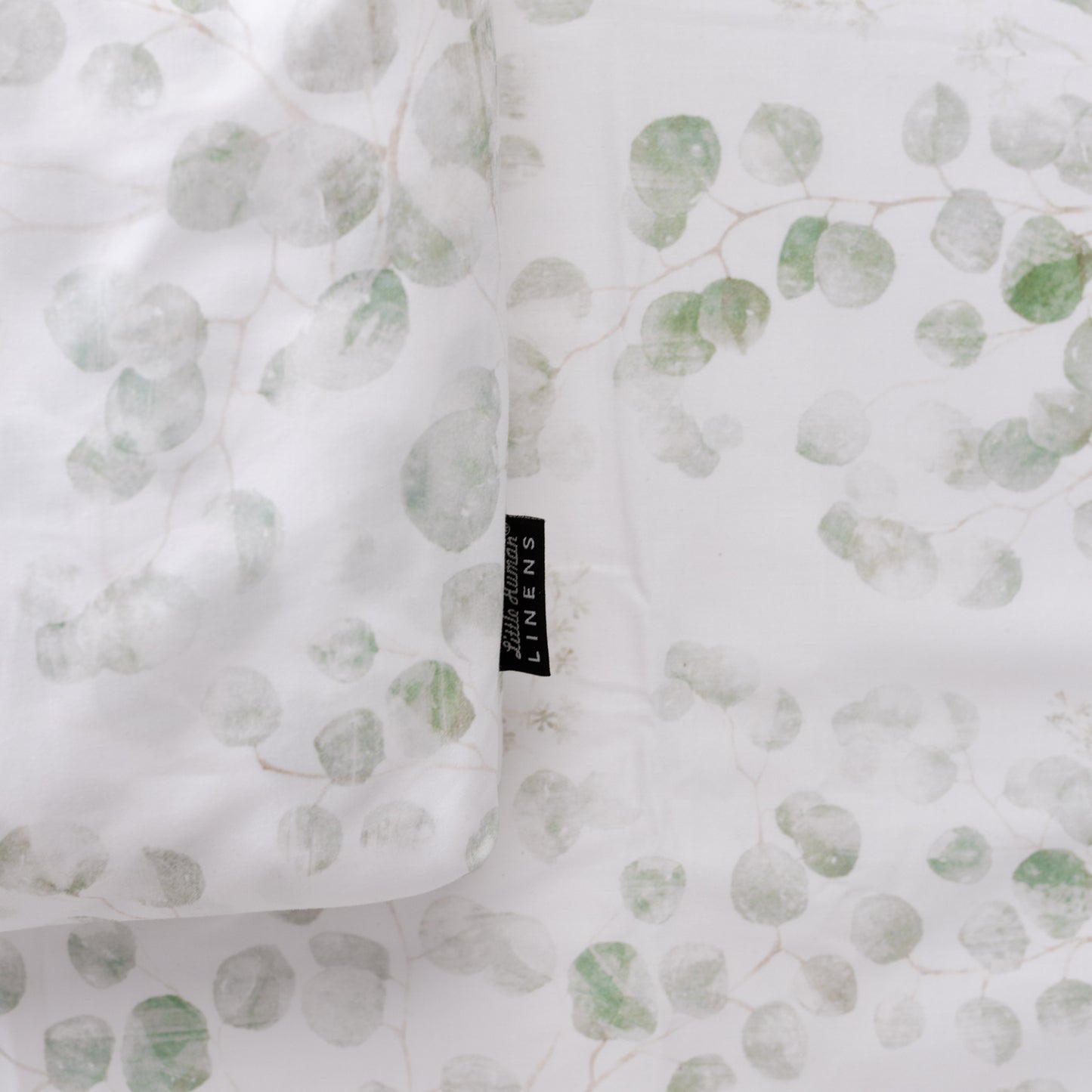 Mini Cot Waterproof Sheet - Eucalyptus