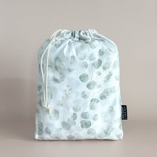 Mini Cot Waterproof Sheet - Eucalyptus