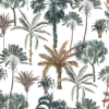 Mini Cot Waterproof Sheet - Palms