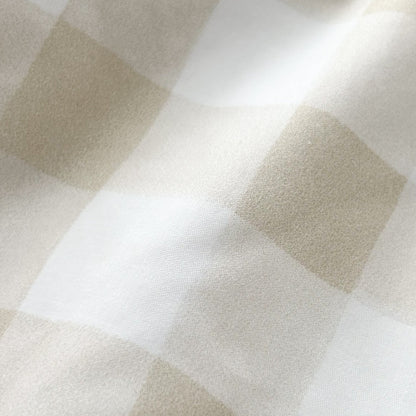 Co-Sleeper Bassinet / Change Pad Waterproof Sheet - Latte Gingham - Little Human Linens