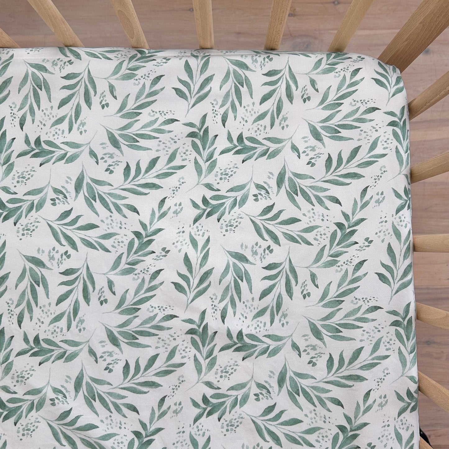 Cot Waterproof Sheet - Organic Leaf - Little Human Linens