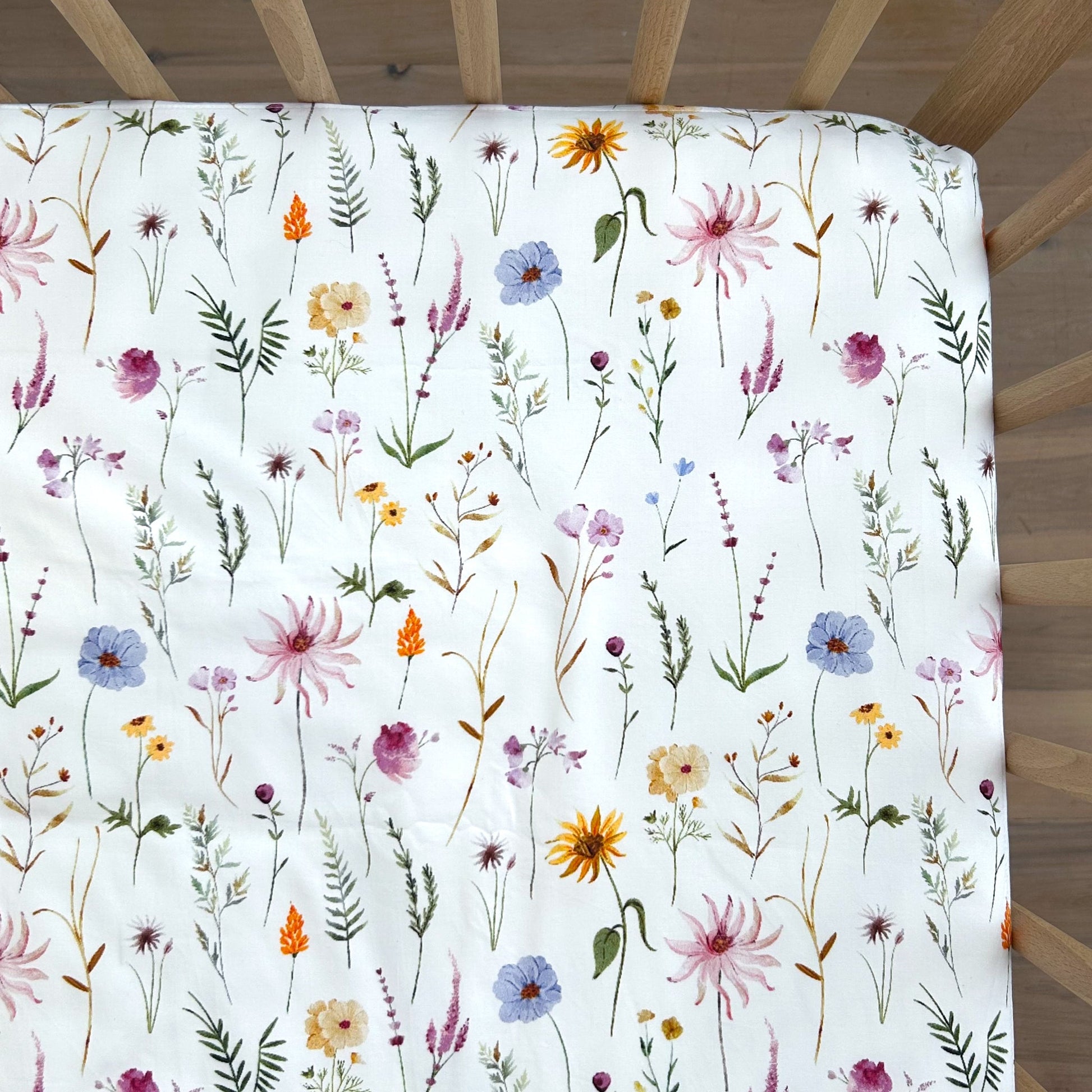 Cot Waterproof Sheet - Wildflower - Little Human Linens