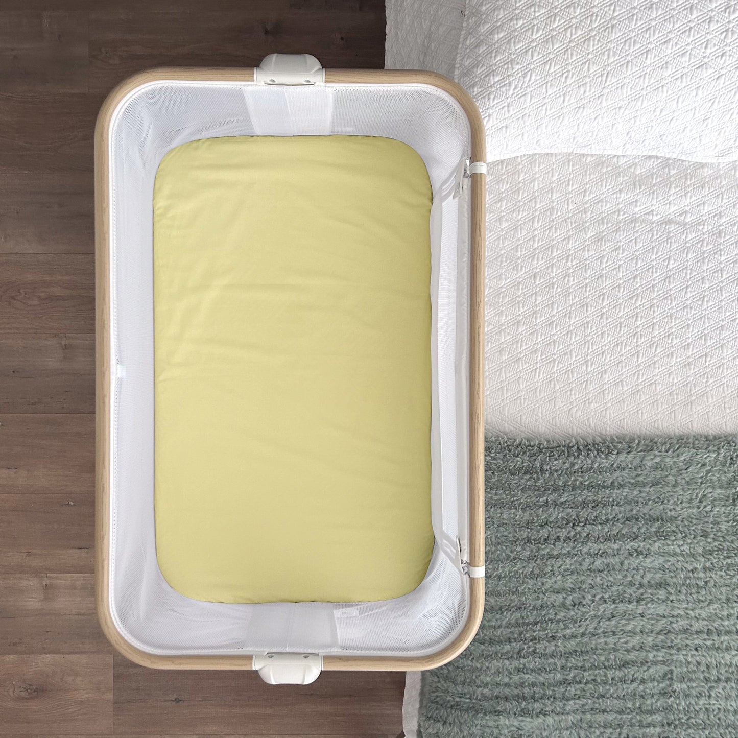 Co-Sleeper Bassinet / Change Pad Waterproof Sheet - Limoncello