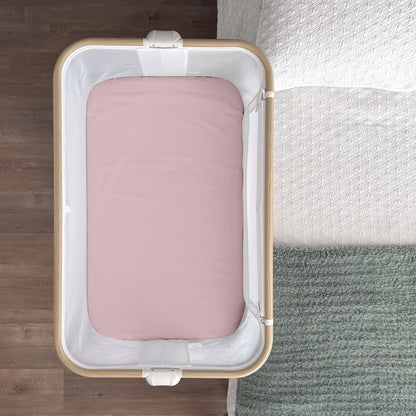Co-Sleeper Bassinet / Change Pad Waterproof Sheet - Blush Pink