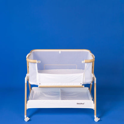 Co-Sleeper Bassinet / Change Pad Waterproof Sheet - Navy Ticking