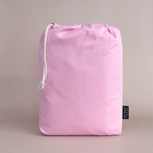 European / Large Cot Waterproof Sheet - Pink