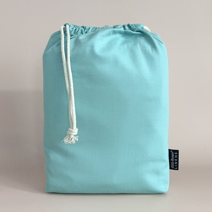 European / Large Cot Waterproof Sheet - Teal