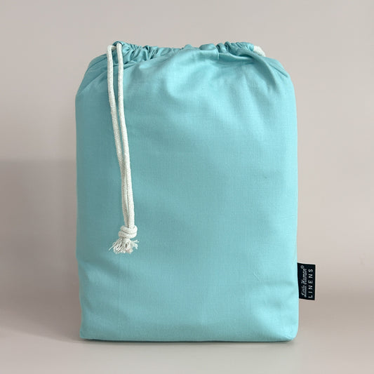 European / Large Cot Waterproof Sheet - Teal