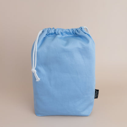 Mini Cot Waterproof Sheet - Dusty Blue