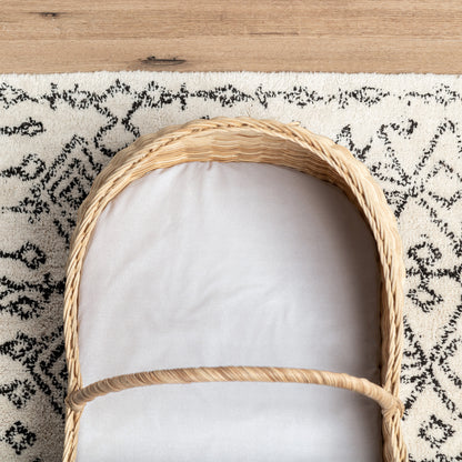 Small Bassinet Waterproof Sheet - Brilliant White