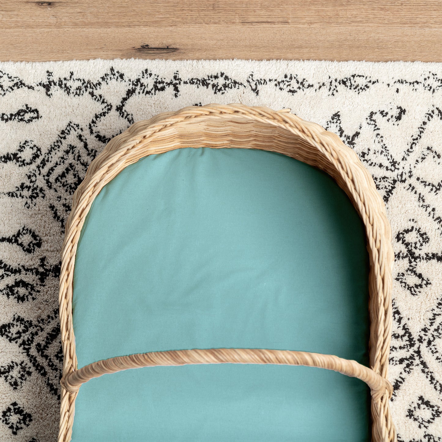 Small Bassinet Waterproof Sheet - Teal