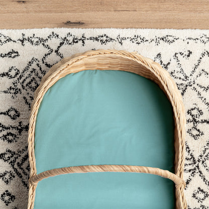 Small Bassinet Waterproof Sheet - Teal