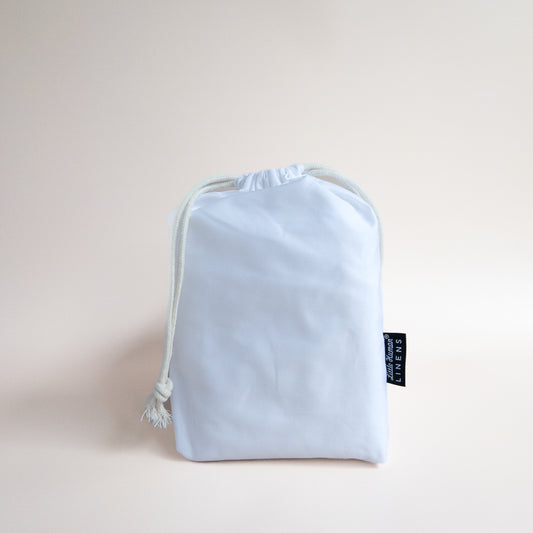 Small Bassinet Waterproof Sheet - Brilliant White