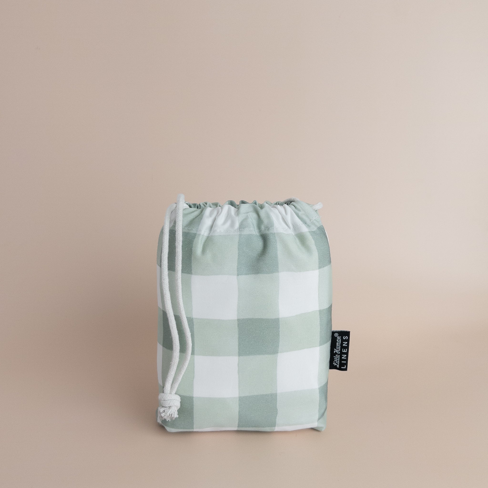 Waterproof Bassinet Sheet | Green Gingham – Little Human Linens