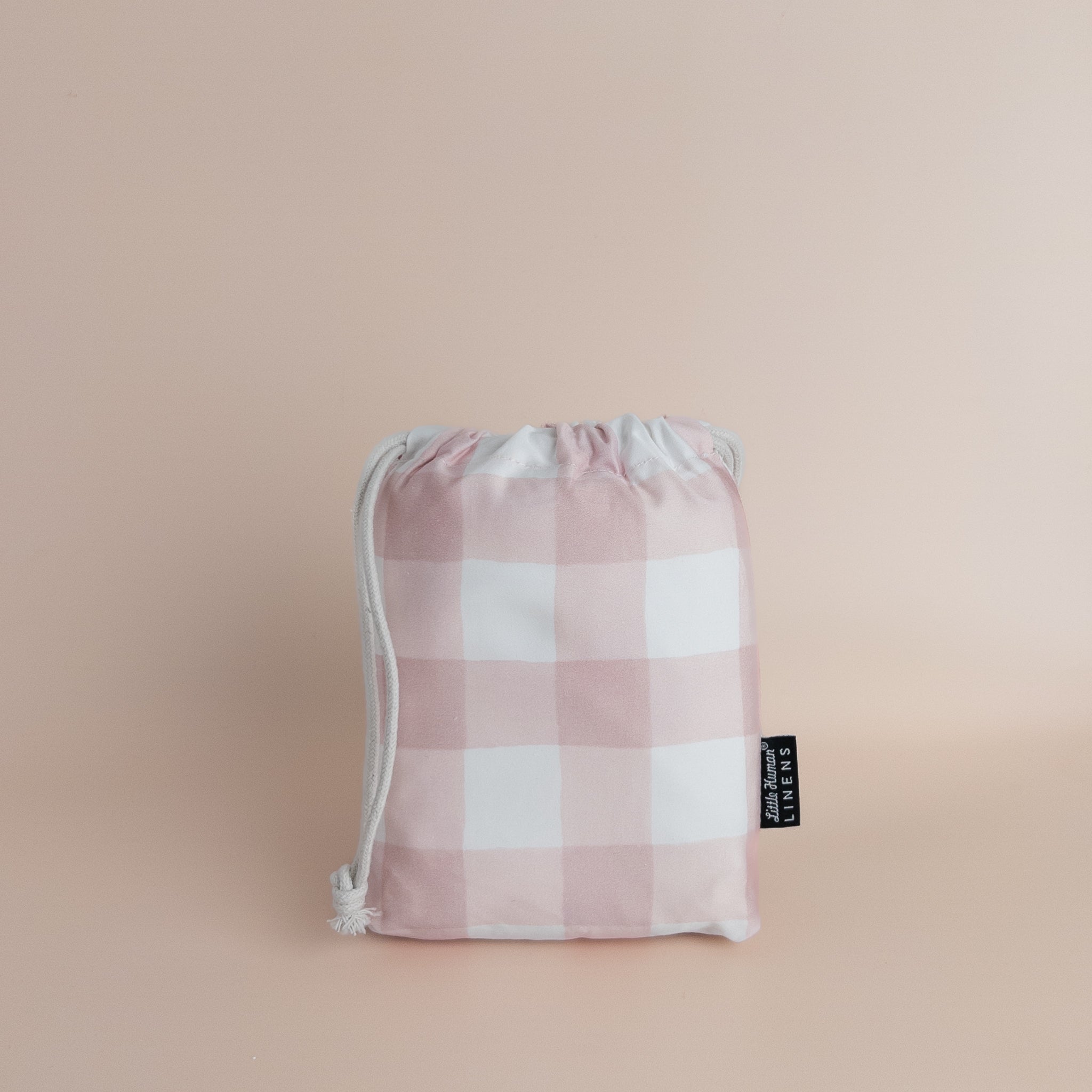 Waterproof Bassinet Sheet | Pink Gingham – Little Human Linens