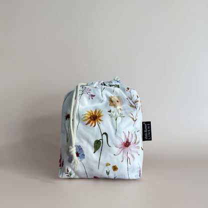 Small Bassinet Waterproof Sheet - Wildflower