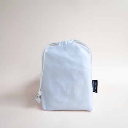 Small Bassinet Waterproof Sheet - Brilliant White