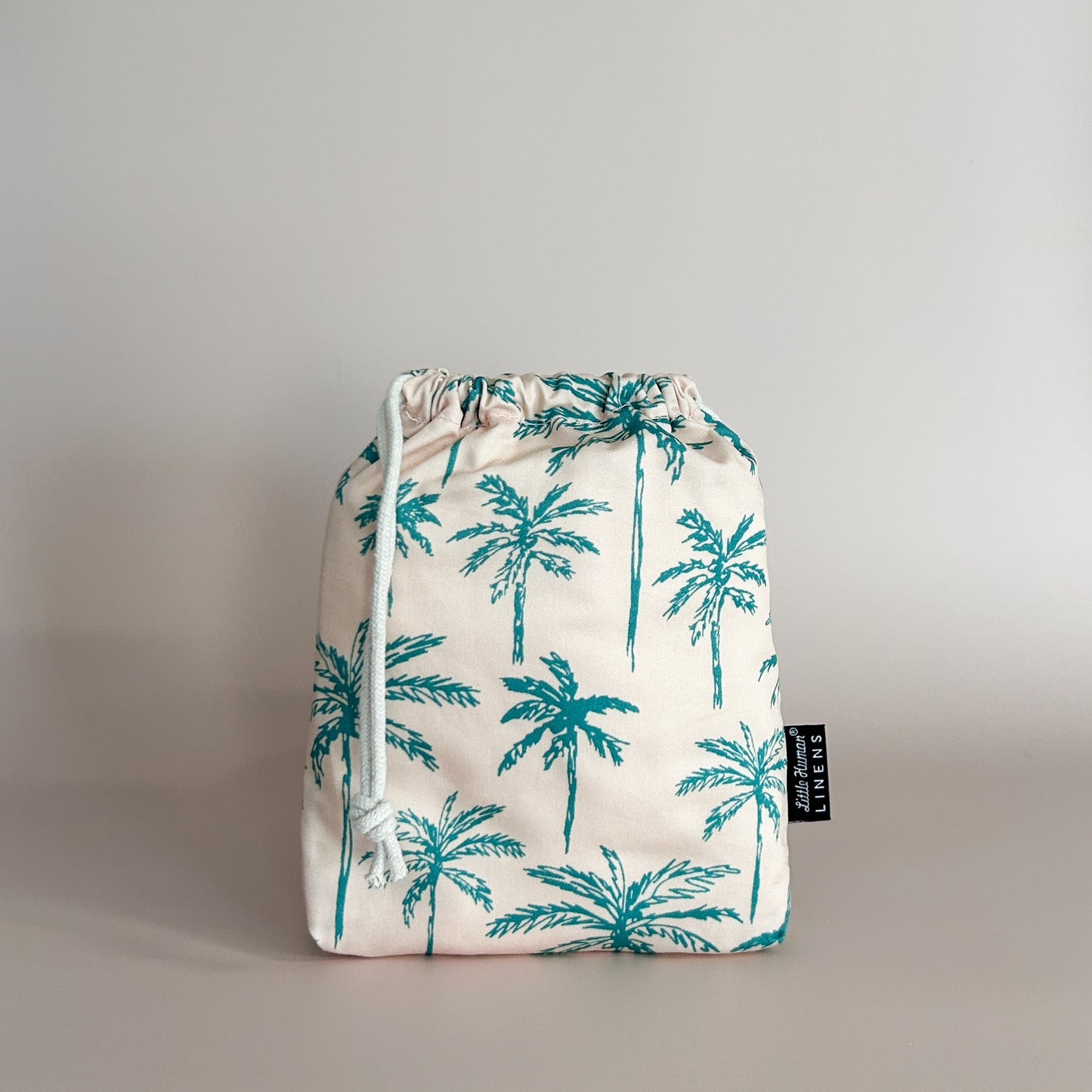 Small Bassinet Waterproof Sheet - Green Palms