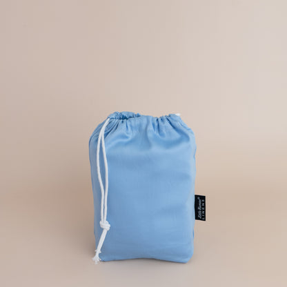 Small Bassinet Waterproof Sheet - Dusty Blue