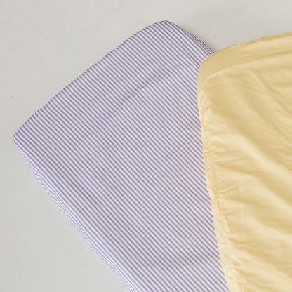 Small Bassinet Waterproof Sheet - Lavender Stripe