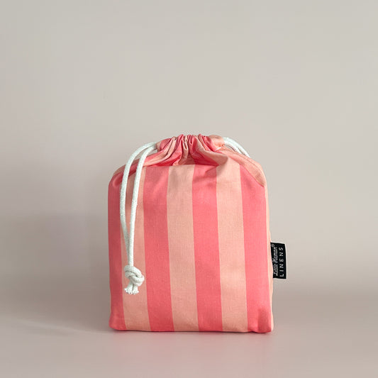 Small Bassinet Waterproof Sheet - Peach Candy