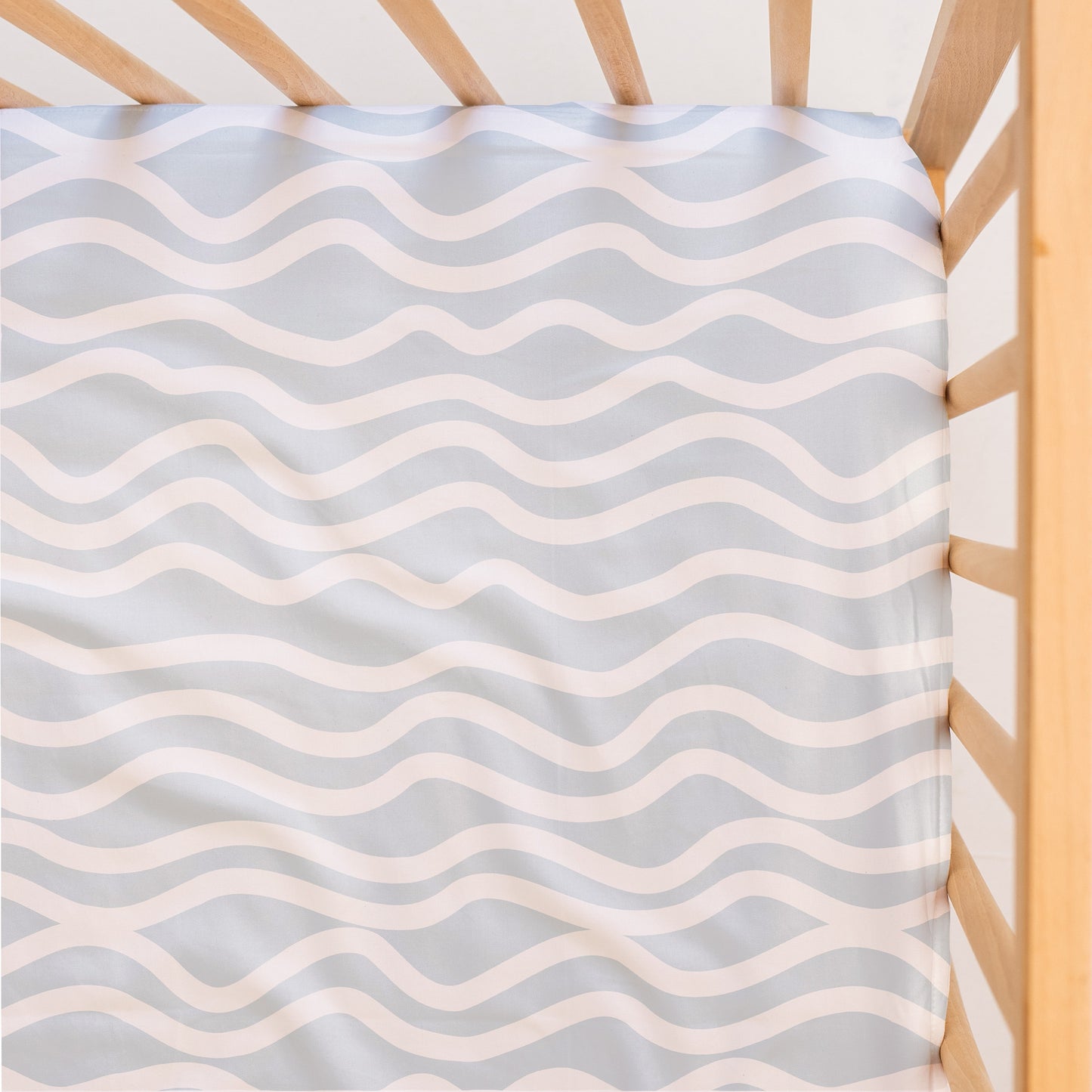 Cot Waterproof Sheet - Bright Waves