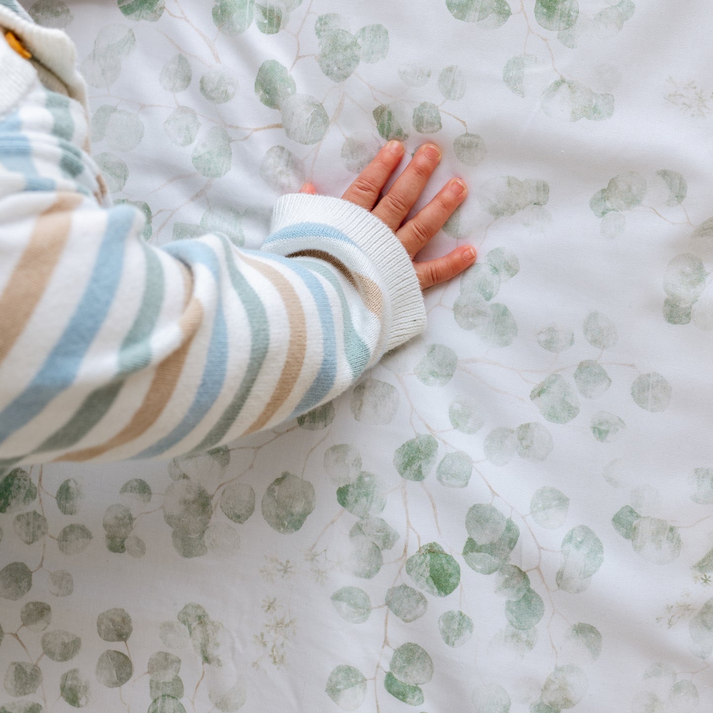 Cot Waterproof Sheet - Eucalyptus