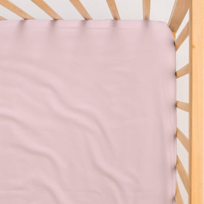 Cot Waterproof Sheet - Blush Pink