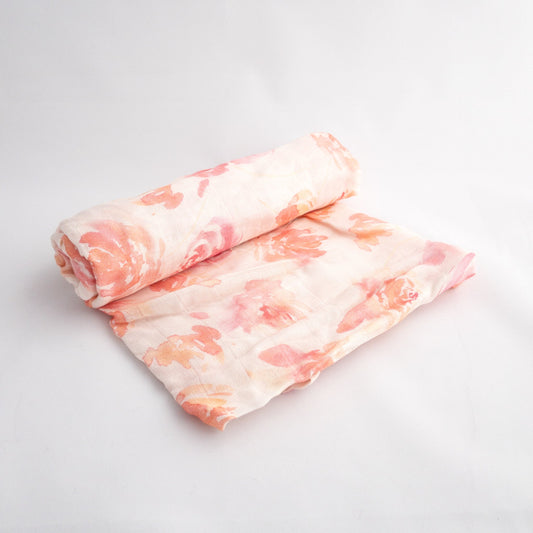 Bamboo Swaddle - Delicate Petals - Little Human Linens