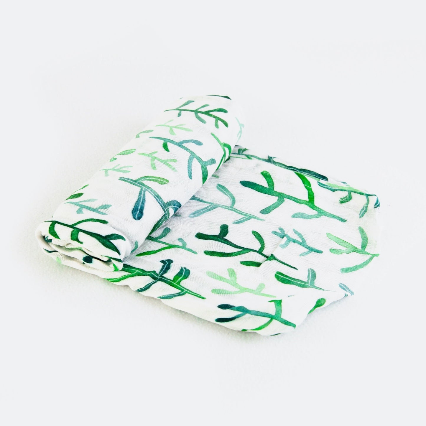 Bamboo Swaddle - Green Cacti - Little Human Linens