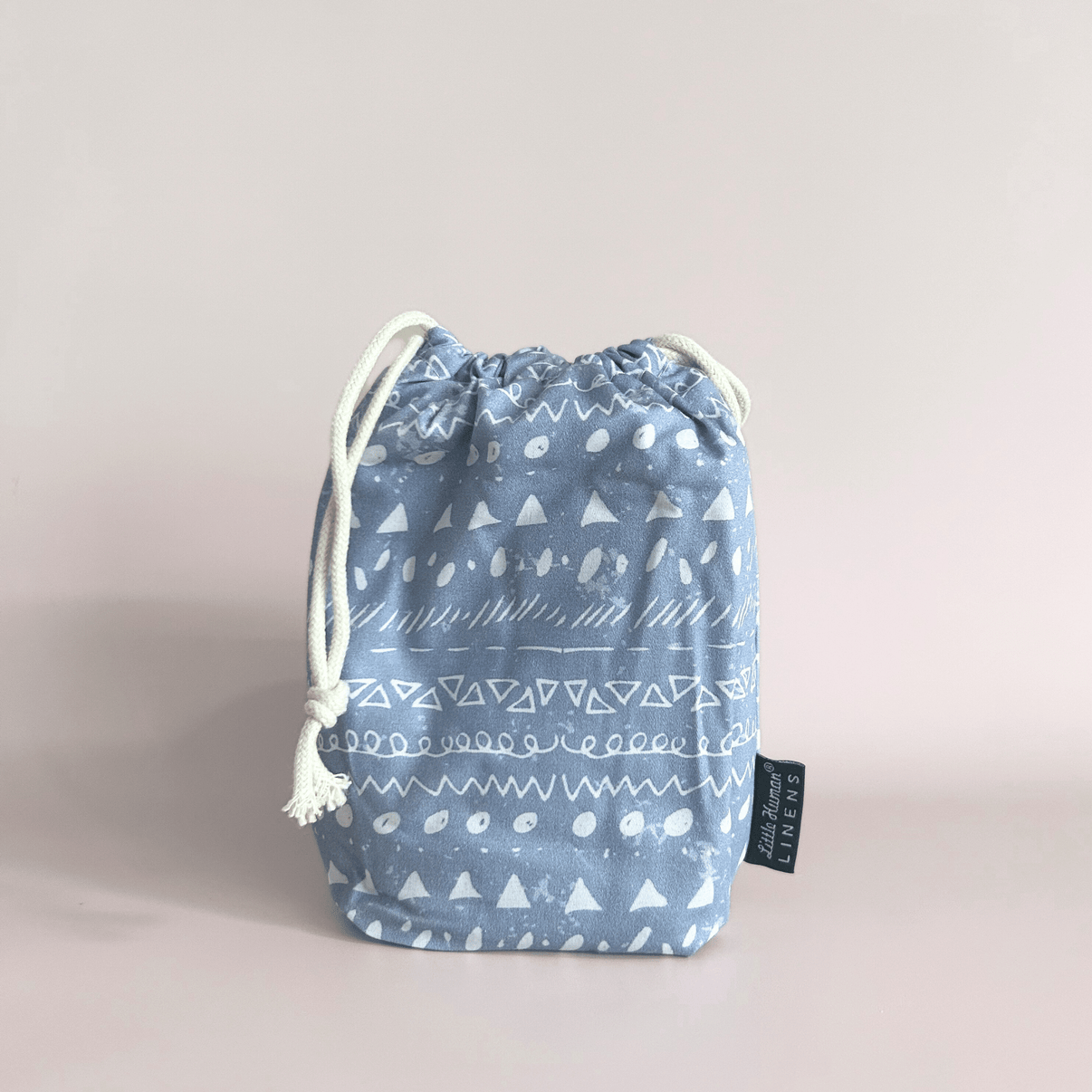 Waterproof Sheet Blue Geo Little Human Linens