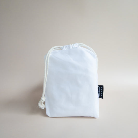 Bassinet Waterproof Sheet - Brilliant White - Little Human Linens