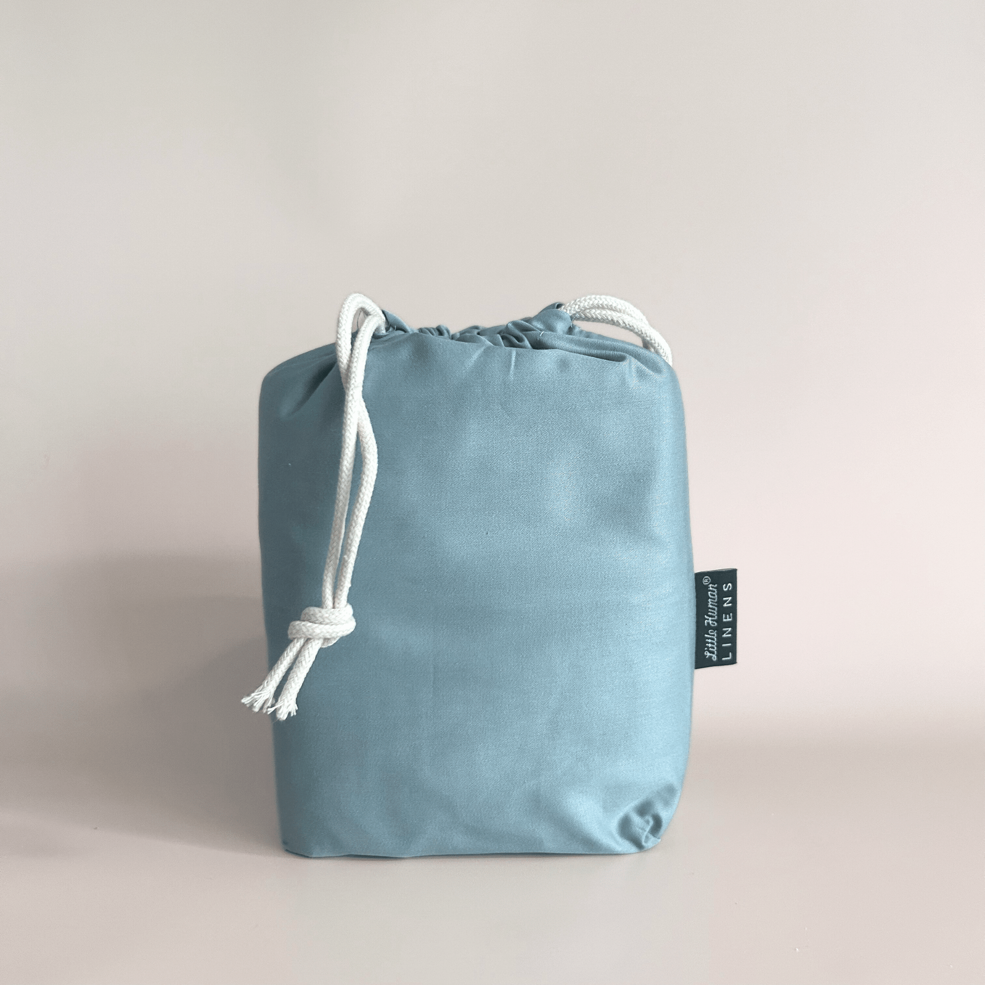 Bassinet Waterproof Sheet - Steel Blue - Little Human Linens