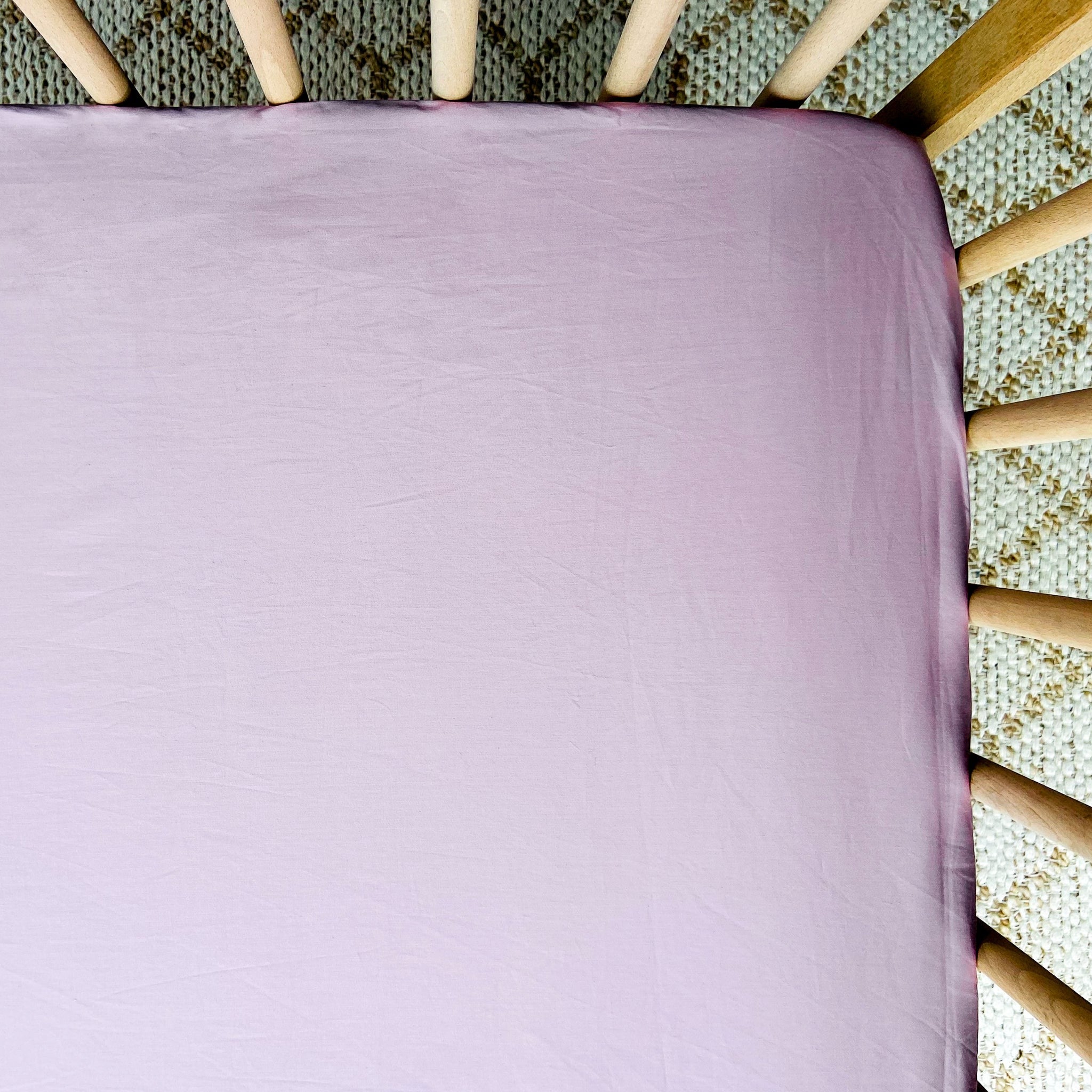 Waterproof Cot Sheet Muted Mauve Little Human Linens