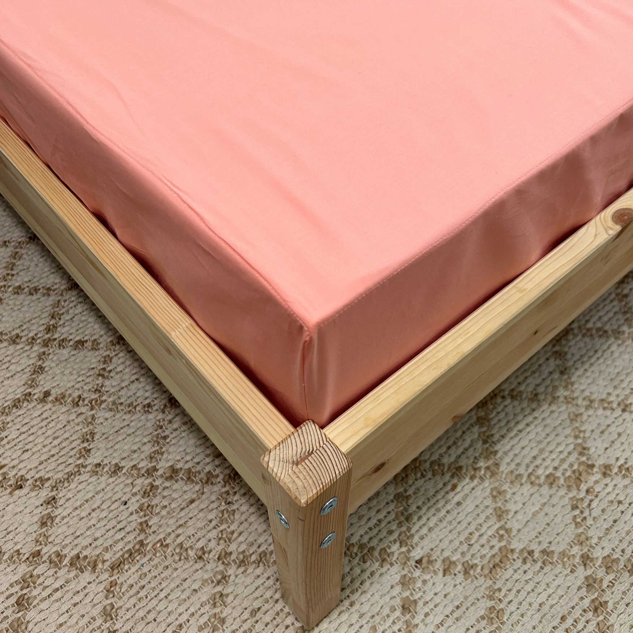 Kids Single & King Single Waterproof Sheets Terracotta Little Human
