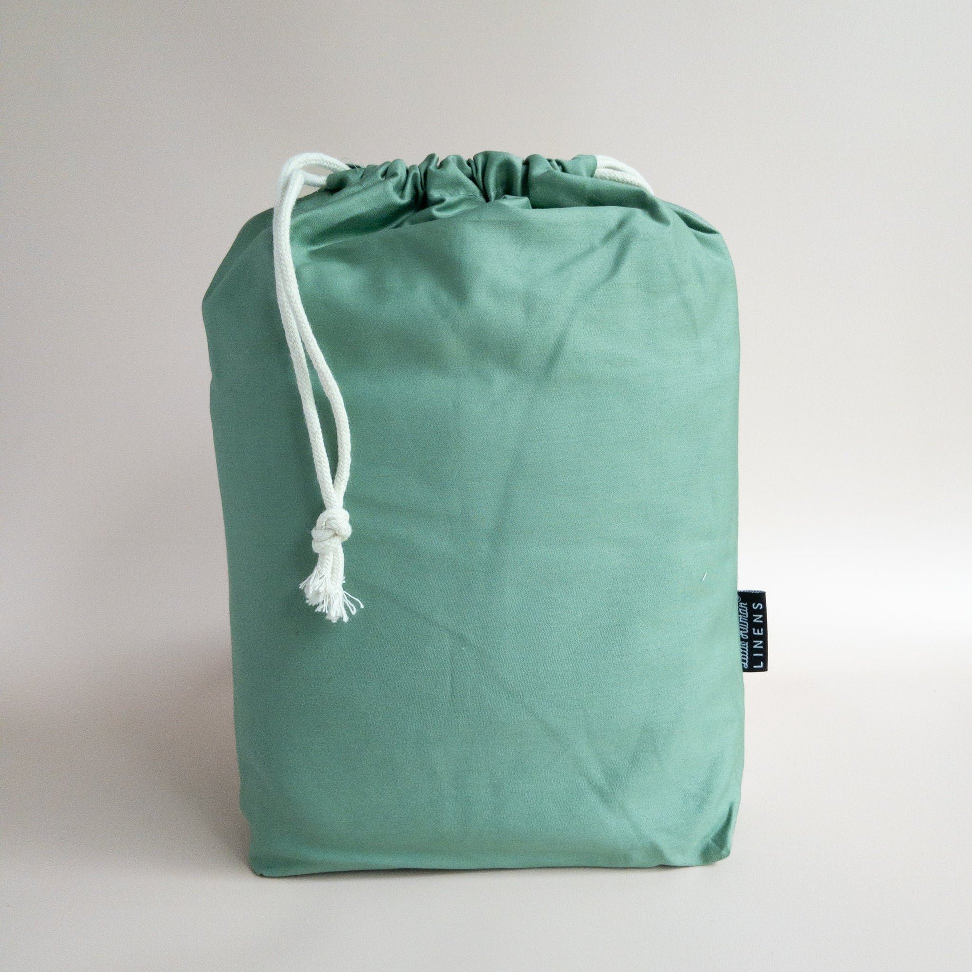 Mini Cot Waterproof Sheet - Sea Green - Little Human Linens